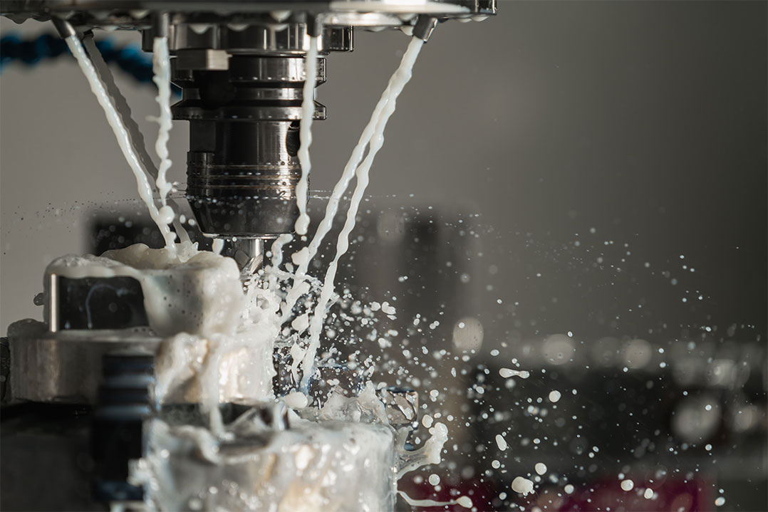 CNC machining in progress at a precision workshop